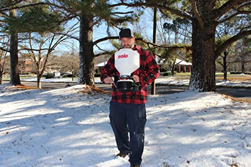 Portable Chest-Mount Spreader - 20lb Capacity, Adjustable Flow, Cross-Shoulder Strap - White, Variation of Spreader
