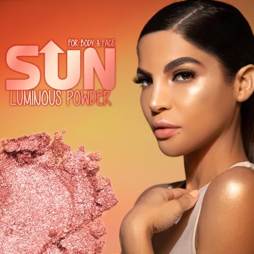 Pink Up | Luminous Powder |Highlighter | Enhances glow & defines features | Light-reflecting finish for radiant skin | Highlighter makeup | Makeup | Silky texture | Illuminate | Model PKIP07