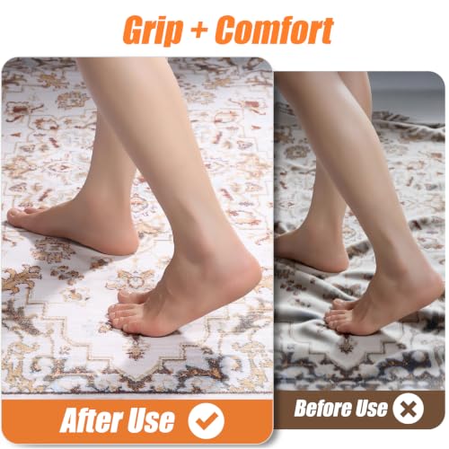 9' x 12' Non-Slip Rug Pad - Felt & Rubber Underlay, Waterproof, Thick