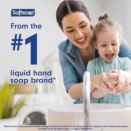 Softsoap Antibacterial Liquid Hand Soap Refill, Crisp Clean Scent, 50 fl oz