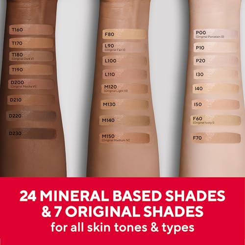 MIRABELLA - Invincible for All HD Liquid Foundation, Moisturizing Face Products for All Skin Types, Full-Coverage Lightweight Foundation Makeup, Moisturizing & Hydrating Beauty Care, Medium M120