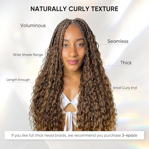 Anmanbeauty Human Braiding Hair 16 Inch 100g Ombre Curly Deep Wave Bundles - No Weft, Knotless & Boho Styles (4/27)