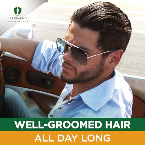 Clubman Pinaud Hair Styling Gel - Regular Hold & High Shine Hair Gel for Men, Alcohol-Free Formula, Men's Grooming, 16 oz