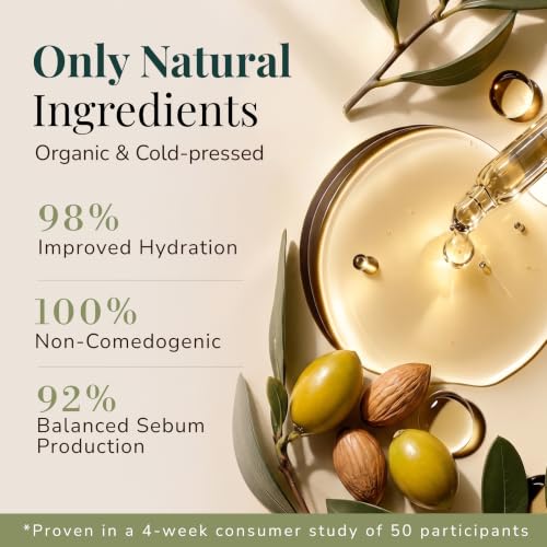 Organic Argan Oil of Morocco - 8 Fl Oz Pure Cold-Pressed Nourishing Skin & Hair Oil - Ella & Eden