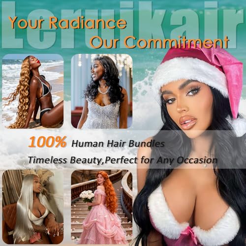 Orange 350 Ginger Curly Human Hair Bundles - 18 Inch Brazilian Unprocessed Kinky Wave