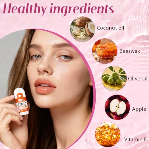 Yopela 88 Pack Mini Lip Balm Bulk, Natural Lip Balms with Vitamin E and Coconut Oil, Moisturizing and Nourishing Dry Cracked Lips,14 Flavors Chap sticks Small Gift Party Favors for Kids Adults