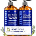 Artnaturals Beard Shampoo and Conditioner Set - Softens, Strengthens and Smooths Mustache and Beard Hair - All Skin and Hair Types