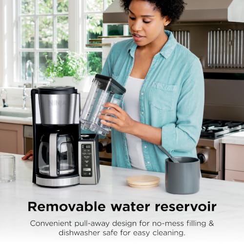 Ninja Essential Coffee Brewer with 12-Cup Glass Carafe & Programmable Features