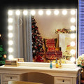 Gvnkvn 18 Bulb White Hollywood Vanity Mirror 32x24 with LED Lights, Touch Control, USB & Type-C Charging
