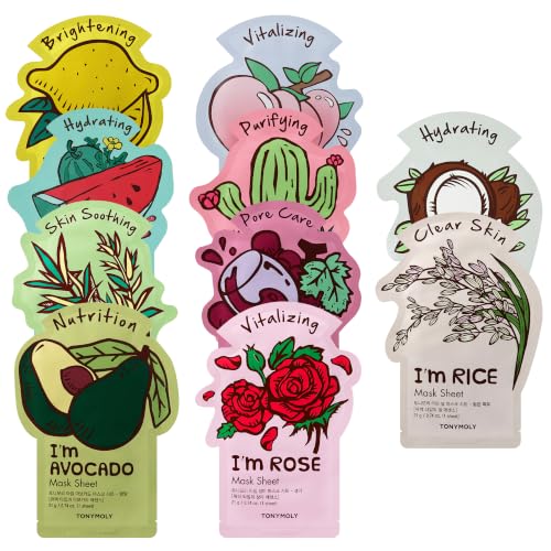 Hydrating & Soothing Face Sheet Masks 10 Pack - Korean Skincare