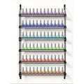 Nail Polish Organizer Wall Mounted, 6 Tier Metal Storage Rack Holds 90 Bottles, Multifunctional Organizer for Essential Oils Paint Perfume, Black