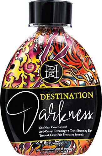 Ed Hardy Darkness One Hour Tanning Lotion with Anti-Orange Tech 13.5 oz