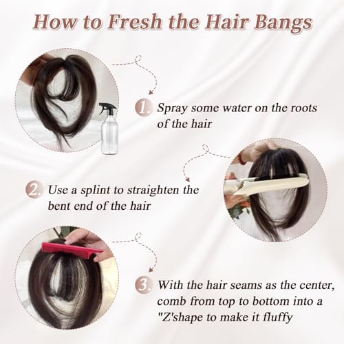 10-Inch Human Hair Topper for Women - Remy Clip-In Volume Enhancer