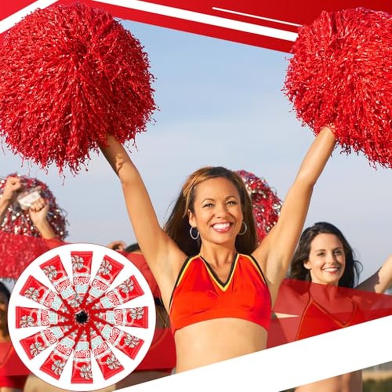 24 Pcs Cheer Team Hand Cream Bulk Small Galentines Valentines Day Gifts for Women Friends Cheerleader Goodie Bag Stuffers Mini Cheerleading Lotion Homecoming Season Party Favors(Red)