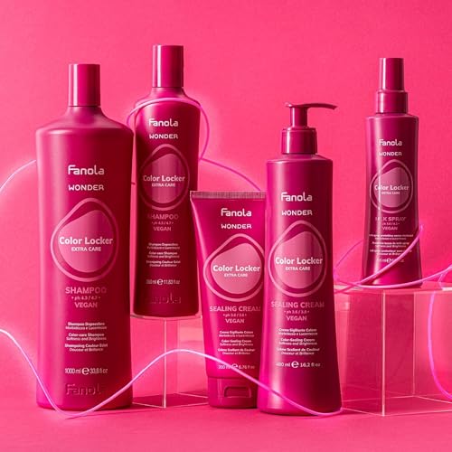 Fanola Moisturizing Shampoo for Color Treated Hair - Wonder Color Locker - Nourishing Hair Shampoo for Women & Men - Protect Brilliance & Add Soft Shine (33.8 Fl oz)