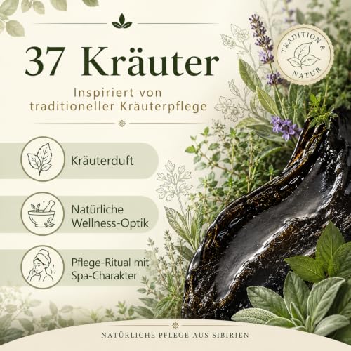 Herbal Black Soap for Body and Hair - Natural Nourishing 500ml