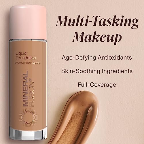 Mineral Fusion Cool 2 Full Coverage Liquid Foundation, 1 fl oz