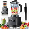 Prasky 1000/2400W Blender for Smoothies & Grinding - 2L Black BPA-Free Kitchen Appliance