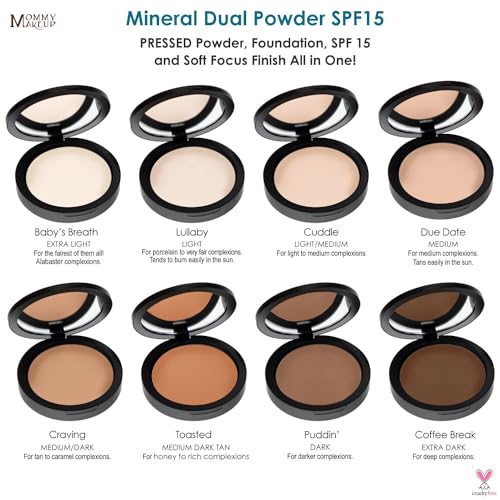 Mineral Dual Powder Foundation SPF 15 - Cuddle Light to Medium - Mommy Makeup