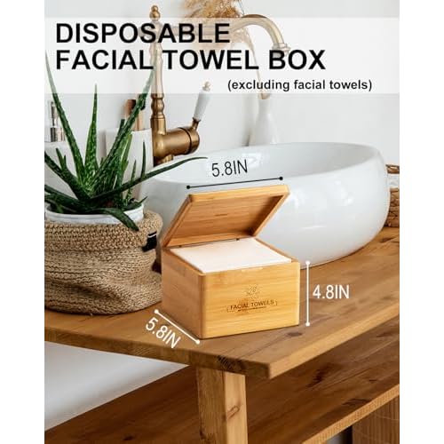 Disposable Face Towel,Biodegradable Facial Towels,Extra Thick Soft Large Clean Facial Towels Plant Fiber Facial Washcloth Dry Wipes for Sensitive Skin,Travel,Makeup Remover