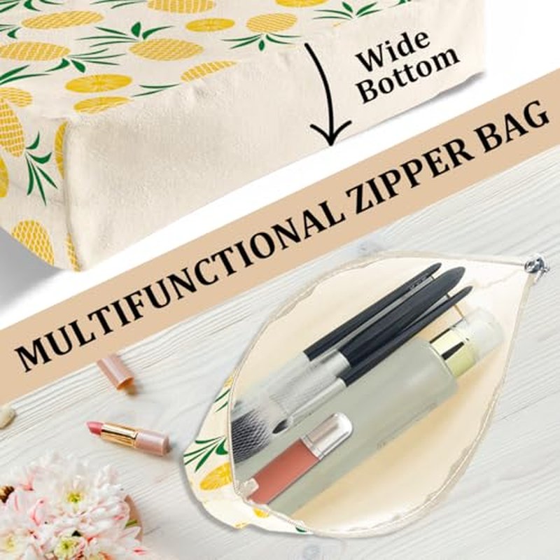 jeilink Cute Canvas Tote Bag Makeup Bag for Gym Graduation Library Travel Work Shopping Birthday Friendship Christmas