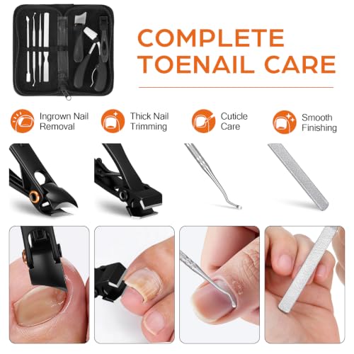 7-in-1 Podiatrist Toenail Clipper Set for Seniors & Thick Nails - Variation 3