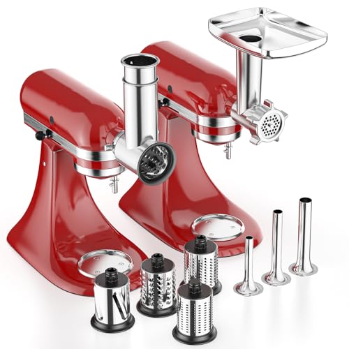 KitchenAid Stand Mixer Meat Grinder & Cheese Grater Attachments Set