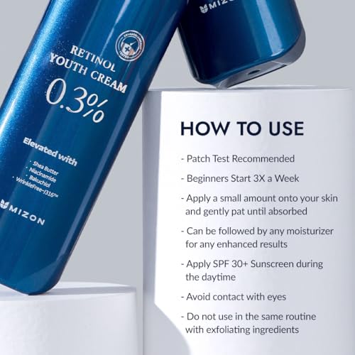 Retinol 0.3% Cream for Face - Anti-Aging Peptide & Plant-Based Ingredients - 0.92 oz - Variation of THIS listing