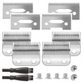 4 Pack Professional Replacement Clipper Blades,Precision 2 Holes Adjustable Hair Clipper Parts Blade for 5-Star Senior, Magic Clip, Reflections Senior