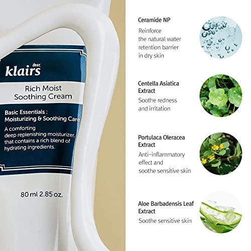DearKlairs Unscented Toner + Soothing Cream Set, Trouble Soothing, K-Beauty Skincare Routine