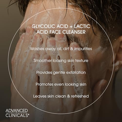 Advanced Clinicals 2-Pack Vitamin C & Glycolic Acid Face Wash Set 23.5 Fl Oz