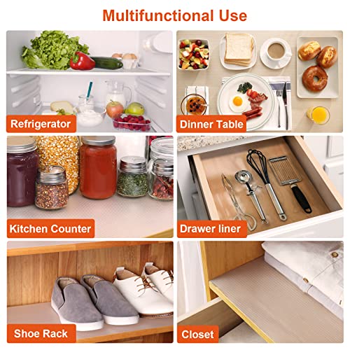 Anoak Non-Slip Waterproof Shelf Liner 20 W x 35 FT Kitchen Drawer & Refrigerator