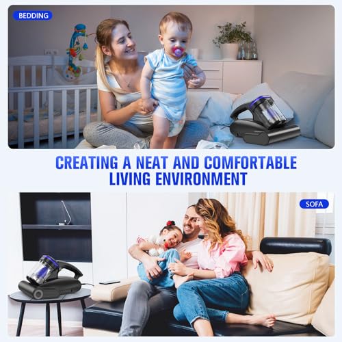 UV-C Mattress Vacuum Cleaner for Bed Sofa & Pet Hair Removal