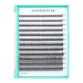 Bodermincer 120pcs 0.10mm Thickness Handmade Fish Tail False Lahses Thick Natural Long Black Individual False Eyelashes Fake Eye Lashes Extensions Makeup Tool (MIX 8-10-12-14-16mm)