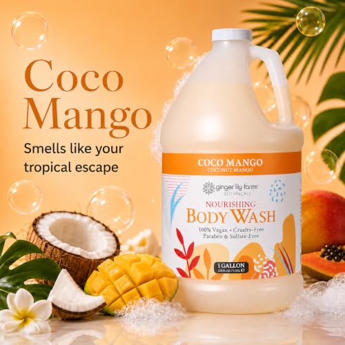 Ginger Lily Farms Botanicals Nourishing Body Wash Refill Coco Mango 128 Fl Oz