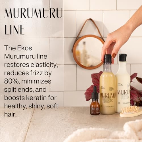Natura Ekos Murumuru Anti-Damage Night Serum - Increases Hair¡¯s Natural Keratin Production - Replenish Nutrients & Rebuild Hair Fiber - Vegan Hair Care - Brazilian Beauty Secrets - Hair Care 30ml