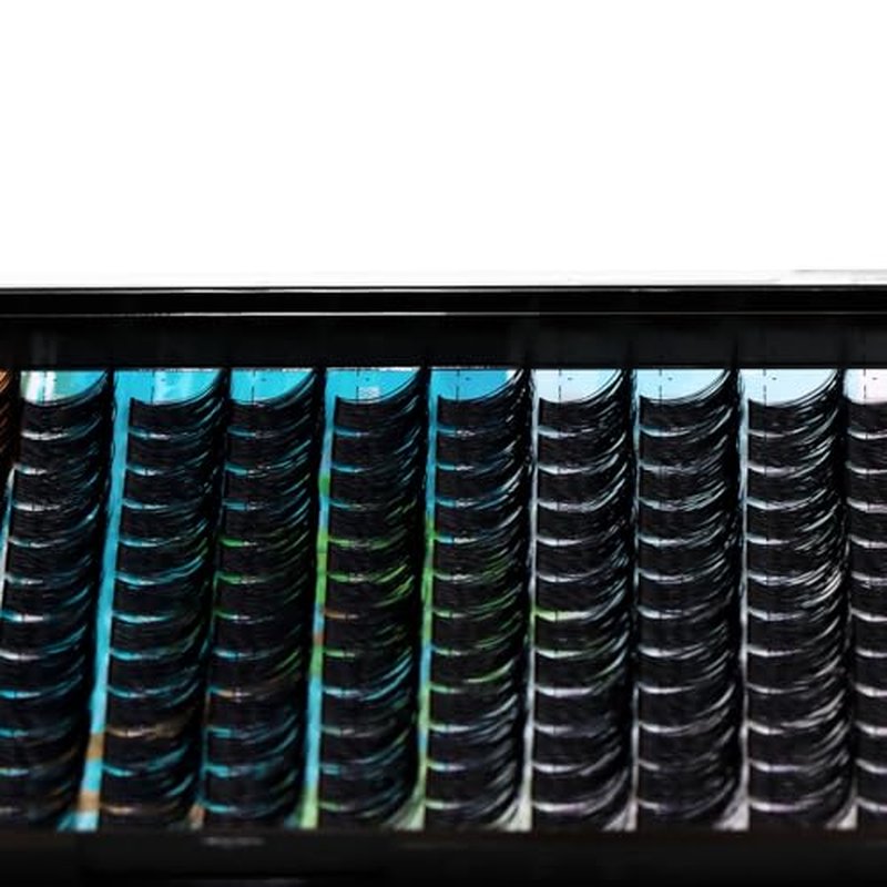 Dedila120Pcs 8-20mm Available Handmade D Curl Wide Stem Individual False Eyelashes Cluster Eyelash Extensions Dramatic Look Volume Eye Lashes Set Home DIY Lashes (16mm)