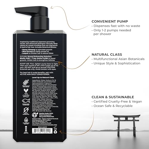 Blackwood For Men Hair Loss & Dandruff Shampoo & Conditioner Bundle - Sulfate & Paraben Free, 17 Oz Each