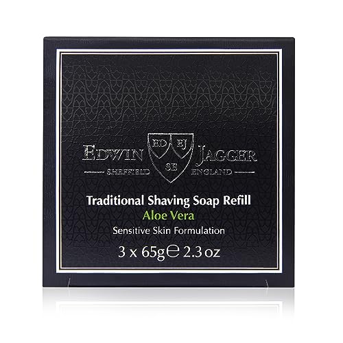 Aloe Vera Shaving Soap Refill Pack - Natural & Paraben-Free 3 Pack