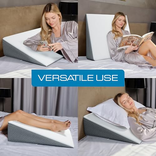 Kölbs Wide Standard Bed Wedge Pillow for Sleep Apnea 33x7in Extra Wide 7.5" Height