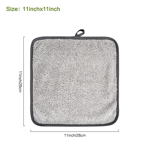 SUNLAND Microfiber Face Towels Reusable Makeup Remover Cloth Face Cloth Facial Washcloths for Bath 11Inchx11Inch 3 Pack
