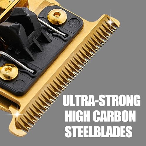 3pcs Trimmer Replacement Blade for Trimmer FX787 & FX726,DLC 2.0 Blades Compatible with Barberology Trimmer Blades,GOLD