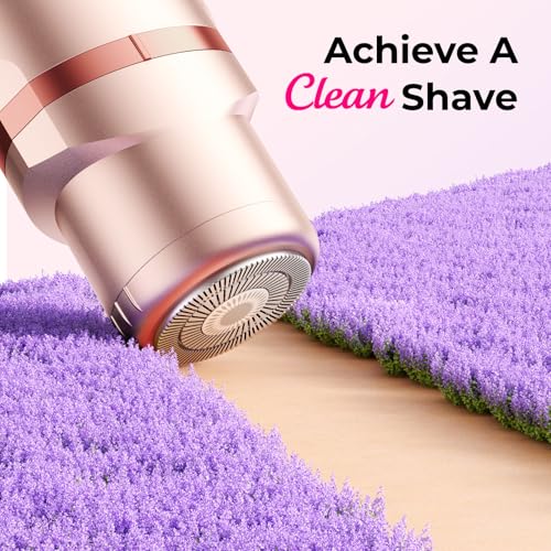 Bikini Trimmer for Women Pubic Hair: 2 in 1 Electric Razors for Women - Rechargeable Electric Shaver - IPX7 Waterproof Lady Shaver for Travel & Shower Use in Summer