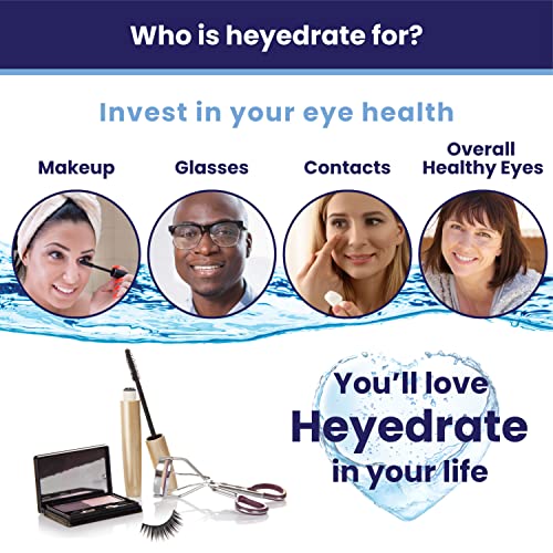Heyedrate Foaming Tea Tree Face Wash & Eyelid Cleanser and Lid & Lash Cleanser Spray Bundle - Natural, Organic Cleanser with Aloe Vera - Gentle, Pure Hypochlorous Acid Spray for Eye Irritation (1oz.)