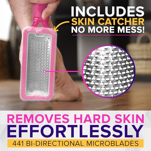 Pink Megafile & Smoothie Duo for Healthy Feet - Foot File & Callus Remover Set