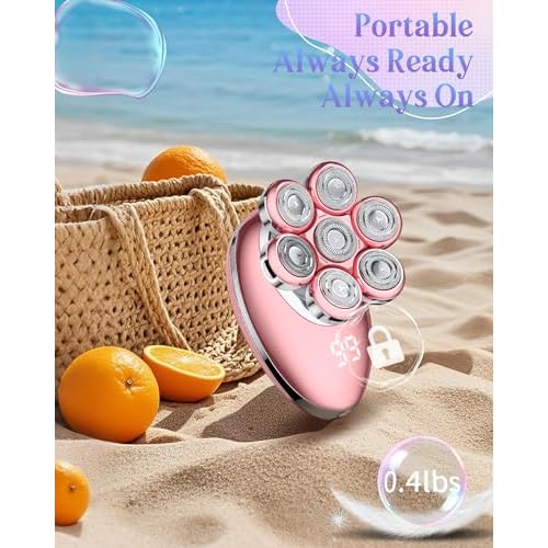 Electric Razors for Women Legs:Cordless Electric Shaver for Women-Wet Dry Womens Electric Shaver-Rechargeable Body Shaver for Smooth Leg Shaving (Pink)