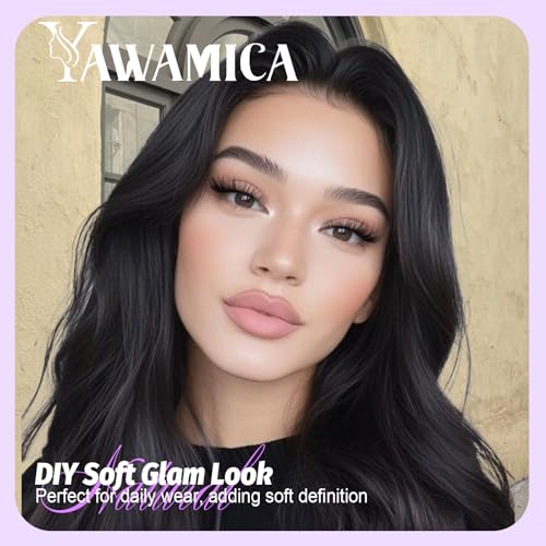 Yawamica Lash Clusters Kit Natural Lash Extension Kit 8-14mm Short Eyelash Clusters C Curly Wispy Individual Lashes with Waterproof Lash Bond and Seal and Lash Tweezers DIY Lash by Self