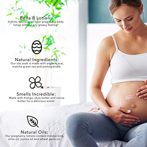 Bella B Postpartum Body Care Bundle - Moisturizing & Firming Creams for Mom