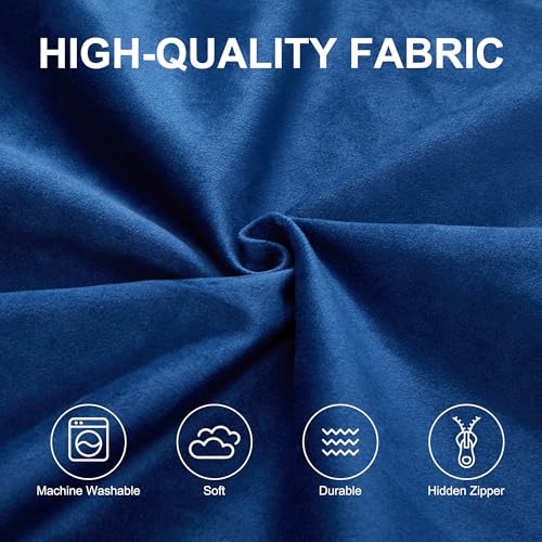 Oversized Velvet Bean Bag Chair - Blue XX-Large | Hobestluk