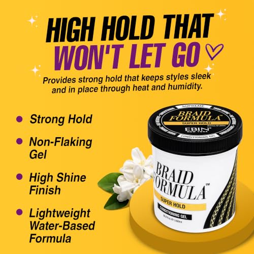 EBIN NEW YORK Super Hold Braid Conditioning Gel - 35.2 Fl Oz